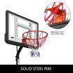 Genki Adjustable 2.1-2.6m Portable Basketball Hoop Stand System Backboard Rim