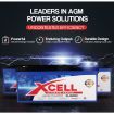 X-Cell 230Ah AGM Battery Deep Cycle 12v Marine Solar Camping Volt Glass 4WD SLA