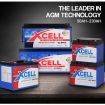 X-Cell 230Ah AGM Battery Deep Cycle 12v Marine Solar Camping Volt Glass 4WD SLA