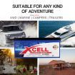 X-Cell 230Ah AGM Battery Deep Cycle 12v Marine Solar Camping Volt Glass 4WD SLA