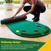 Home Golf Putting Mat Putting Green with Slope Golf Training Course-Artificial Grass Surface