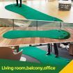 Home Golf Putting Mat Putting Green with Slope Golf Training Course-Artificial Grass Surface