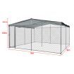 3x3m Dog Enclosure Kennel Large Chain Cage Animal Pet Shade Cover Fencing Run