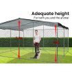 3x3m Dog Enclosure Kennel Large Chain Cage Animal Pet Shade Cover Fencing Run