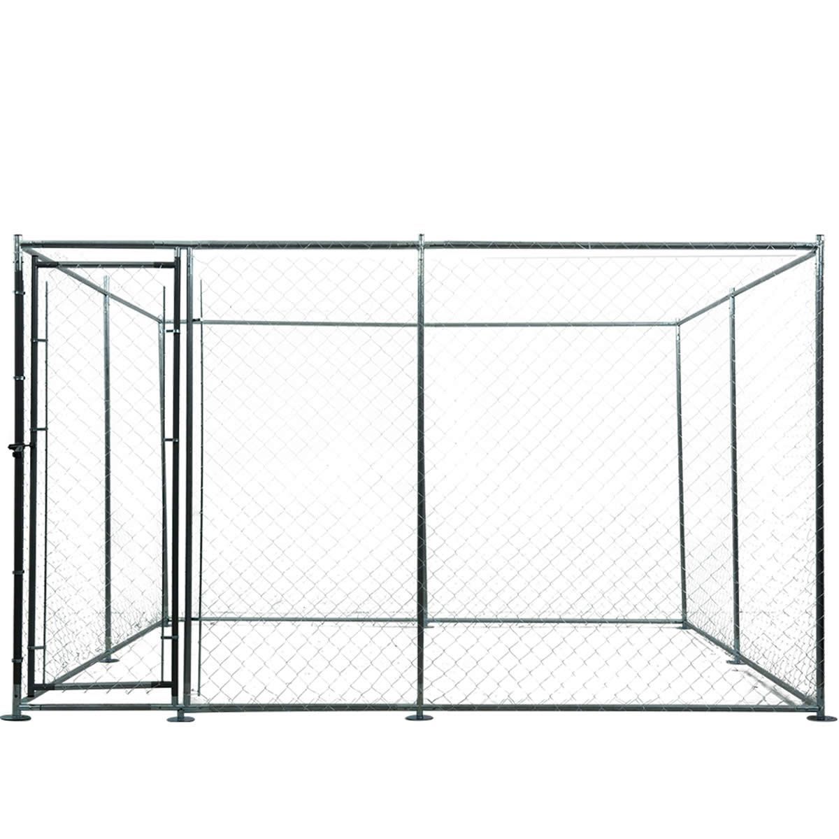 4x4m Dog Enclosure Kennel Large Chain Cage Pet Animal Fencing Run Outdoor Fenced