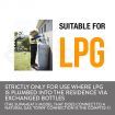 BROMIC Supaheat II LPG Indoor Gas Heater Room Floor Portable Flueless Radiant