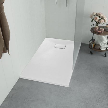 Shower Base Tray SMC White 90x80 cm