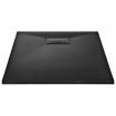 Shower Base Tray SMC Black 100x70 cm