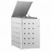 Single Wheelie Bin Shed 240 L Stainless Steel