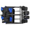Folding Hand Trolley Metal Blue and Black
