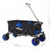 Folding Hand Trolley Metal Blue and Black