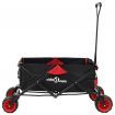 Folding Hand Trolley Metal Red and Black