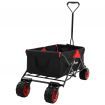 Folding Hand Trolley Metal Red and Black