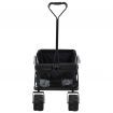 Folding Hand Trolley Metal Grey and Black