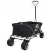 Folding Hand Trolley Metal Grey and Black