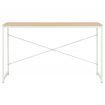 Computer Desk White and Oak 120x60x70 cm