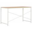 Computer Desk White and Oak 120x60x70 cm