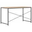 Computer Desk Black and Oak 120x60x70 cm