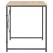 Computer Desk Black and Oak 120x60x70 cm