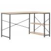 Computer Desk Black and Oak 120x72x70 cm