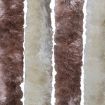 Insect Curtain Beige and Light Brown 100x220 cm Chenille