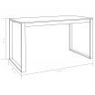 Computer Desk Black 120x60x73 cm