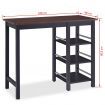 Bar Set 3 Pieces MDF Black