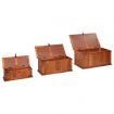 Storage Chests 3 pcs Solid Acacia Wood