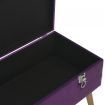 Bench with Storage Compartment 80 cm Purple Velvet