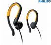 Philips SHS4800 In Ear Adjustable Earhook Headphones/Earphones - Yellow & Black