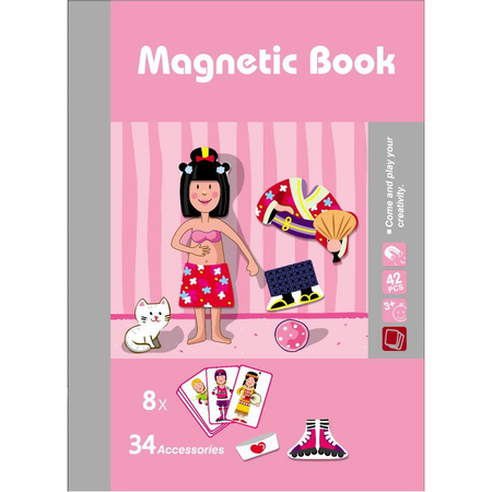 Girls Magnetic Puzzles Book Series Educational Toys Gift for Kids Age3+