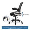 Ergonomic Mesh Office Chair Lumbar Support Adjustable Armrest Height Back Angle Black 