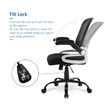 Ergonomic Mesh Office Chair Lumbar Support Adjustable Armrest Height Back Angle Black 