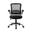 Ergonomic Mesh Office Chair Lumbar Support Adjustable Armrest Height Back Angle Black 