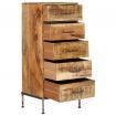 Chest of Drawers 45x35x106 cm Solid Mango Wood