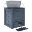 Garden Composters 3 pcs Grey 60x60x73 cm 780 L