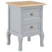 Bedside Cabinets 2 pcs Grey 35x30x49 cm MDF