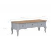 TV Cabinet Grey 100x35x35 cm Wood