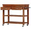 Kitchen Trolley 100x48x89 cm Solid Acacia Wood