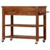 Kitchen Trolley 100x48x89 cm Solid Acacia Wood