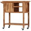 Kitchen Trolley 80x45x91 cm Solid Acacia Wood