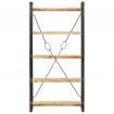 5-Tier Bookcase 90x30x180 cm Solid Mango Wood