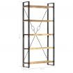 5-Tier Bookcase 90x30x180 cm Solid Mango Wood