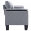 2-Seater Sofa Light Grey Fabric