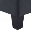 2-Seater Sofa Dark Grey Fabric