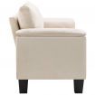 2-Seater Sofa Cream Fabric