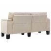 2-Seater Sofa Cream Fabric