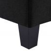 2-Seater Sofa Black Fabric