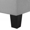 2-Seater Sofa Light Grey Fabric