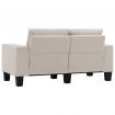 2-Seater Sofa Cream Fabric